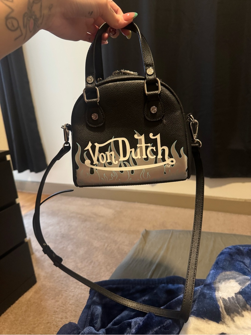 Von Dutch Black Flame Purse - Mini